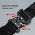 Tactical Metal Buckle Belt Quick Release Military Belt Soft Nylon Sports Accessories For Men - Best Belt. 