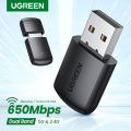 Ugreen Wireless USB Adapter AC650 11ac Dual-Band Wireless USB Adapter. 