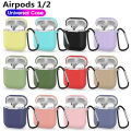 Airpods Case Protective Soft Silicone Case Airpods Cover Colorful Rubber Airpods Sleeve compatible For Airpods Gen 1/2. 