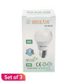 Pack Of 3 Ultratec Led Bulb 5W. 