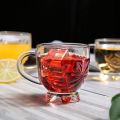 Karbon Transparent Crystal Clear Glass Tea Cup Set 155ML - Set Of 6. 