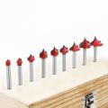 Router Bits Groove Point Cutting Round Edge 6mm hank 8mm Blade for Woodworking Milling Cutter Tool. 