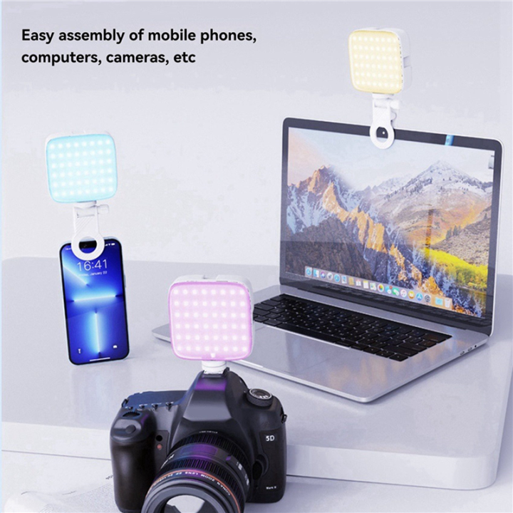 M22%20Magnetic%20LED%20Selfie%20Light%20Phones%20Clip-on%20Dual%20Color%20Temperature%20Portable%20Fill%20Light%20for%20Outdoor%20Photography%20White%20-%20Image%204
