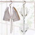 Plastic Hanging Double Hook Shoes Drying Rack. 