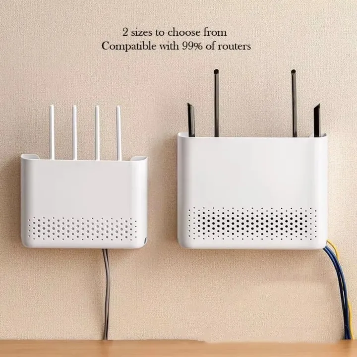 Breathable ABS Wireless Router Rack Hider Floating Shelves Router ...