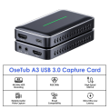 Audio Video External Camera Capture Card Stream & Record in 4K/60fps. 