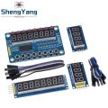 TZT TM1637 4 Bits / TM1638 / 74HC595 8 bit Digital LED Display Module 7 Segment 0.36Inch Clock RED Anode Tube Four Serial Driver. 