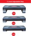 Fitness Exercise Step 3 level steppers for exercise workout Exercise stepper for home Home gym step aerobic stepper. Adjustable multi level Platform (Color Assorted). 