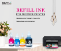 Compatible Refill Ink for Brother Ink Tank Printers - DCP-T300, T310, T500W, T700W, and MFC-T800W.. 