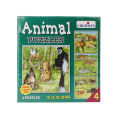 Creatives Animal Puzzles (4 Puzzles - 10, 15, 20, 25 Pcs). 