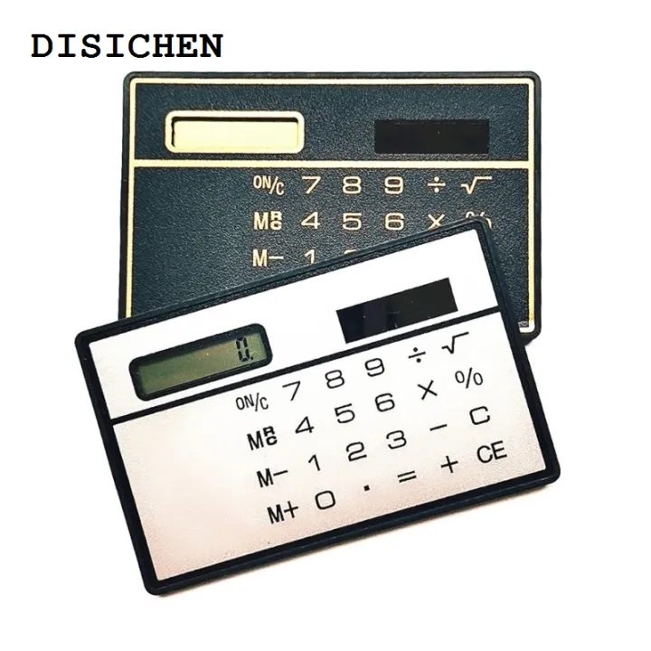 DISICHEN%20Profesional%20Mini%20Solar%20Powered%20Calculator%208%20Digit%20Basic%20Standard%20Calculator,%208.5x5.3cm%20-%20Image%202