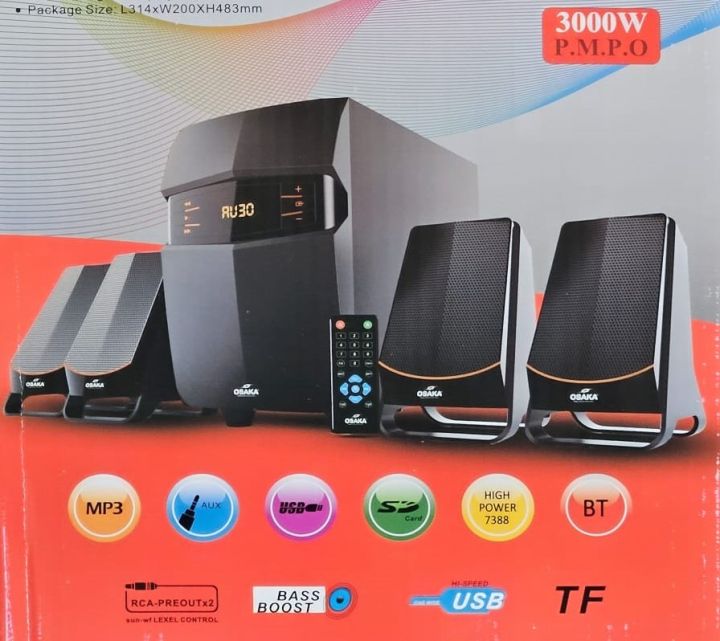 Osaka 65 Watt 4 in 1 Bluetooth Home Theater System