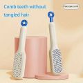 Self-Cleaning Hair Comb, Anti-Slip Hair Comb, Self Cleaning Massage Hair Brush - Easy Cleaning Hair Brush. 