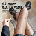 Pantyhose summer net red thin black stockings tik tik jek women's print love polka dot sexy stockings new products. 