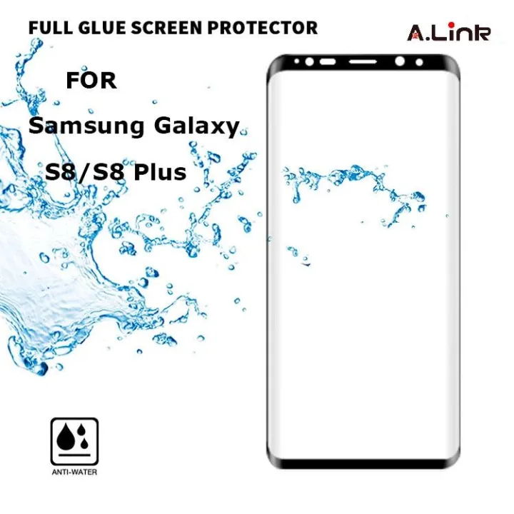 Samsung%20Galaxy%20S8%20/%20Plus%203D%20Curved%20Full%20Glue%20Cover%20Tempered%20Glass%20Screen%20Protector%20Film%20Case%20-%20Image%205