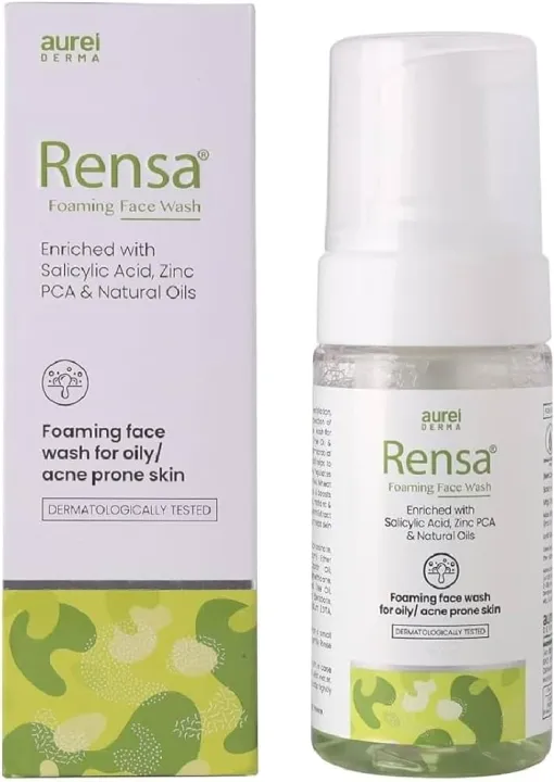 Rensa%20Foaming%20Face%20Wash%20For%20Oily/Acne%20prone%20Skin%20With%20Salicylic%20Acid,%20Zinc,%20PCA%20And%20Natural%20Oil-%20100%20ml%20-%20Image%203