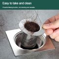 Multifunctional Anti-Clogging Floor Drain Filter Mesh With Handle Anti-Pest Sink Strainer Waste Drainer Stainless Steel Sealing Cover Kitchen Bathroom Toilet Tool. 