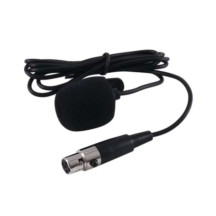 2X%20Professional%20Lavalier%20Lapel%20Tie%20Clip%20Condenser%20Microphone%204Pin%20Mic%20for%20Bodypack%204%20Pin%20XLR%20-%20Image%203