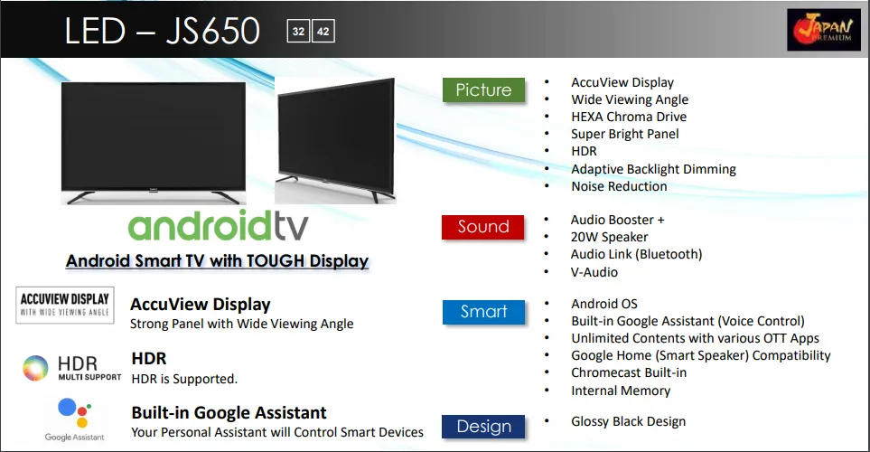 Panasonic TH-42JS650N 42 Inch Smart LED TV: Buy Online at Best Prices in Nepal | Daraz.com.np