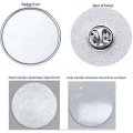 Sublimation Blank Aluminum Stickers DIY Button Badge Kit DIY Photo Tray Heat Transfer Aluminum Sheet Silver Fit for Badge Holder. 