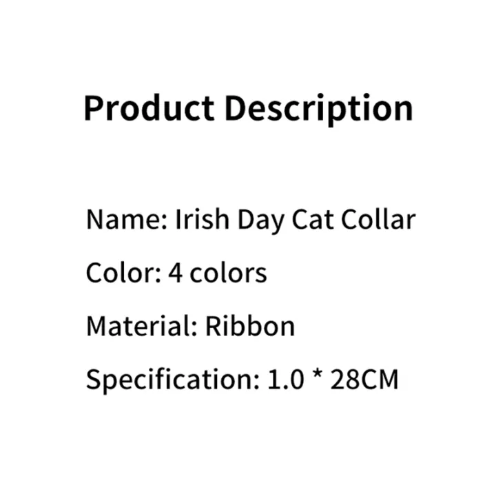 St.Patrick's%20Day%20Cat%20Collar%20With%20Bow%20Tie%20And%20Bell%20Breakaway%20Cat%20Collar%20Adjustable%20Safety%20Kitten%20Collar%20For%20Girls%20Boys%20Male%20-%20Image%204