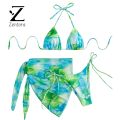 KEBETEMEZentora Bra Briefs St Set Pads Three-【2025 Version】piece Women Hip Wrap Cover Up Swimwear. 