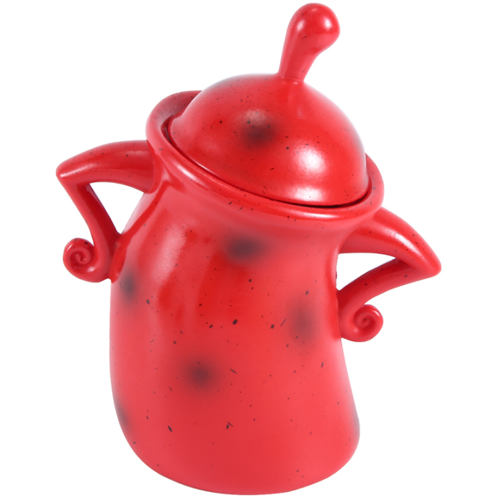 Canister with Attitude Fun Airtight Kitchen Storage Canisters Cute Food Storage Jar with Airtight Lid for Kitchen,C