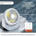 Cooling 3 Gear Wind Mini Portable Desk Fan Energy-Saving 360° Adjustable Handheld Turbo Fan Air Turbo Tech Mini Rechargeable Fan Home/Office. 