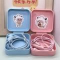 in-Ear Applicable Game Apple Huawei Student Headset Wired Xiaomi Earplugs vivo Cute OPPO Good-looking. 