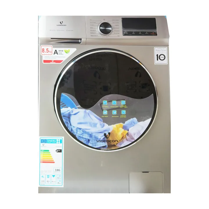 Videocon%208.5kg%20Direct%20Drive%20inverter%20Fully%20Automatic%20Front%20Load%20Washing%20Machine%20(VD8.5DDI)%20-%20Image%202