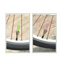 OUMERY 8X Bike Light with No Battery Mountain Road Bike Bicycle Lights LEDS Tyre Tire Valve Caps Wheel Spokes LED Light BL0157. 