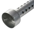 JINMY 2X Silver Motorcycle Exhaust Can Muffler Insert Baffle DB 45mm x 140mm. 