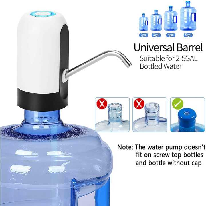 Usb Rechargeable Electric Water Dispenser Universal Drinking Water Pump Portable Water Bottle Pump