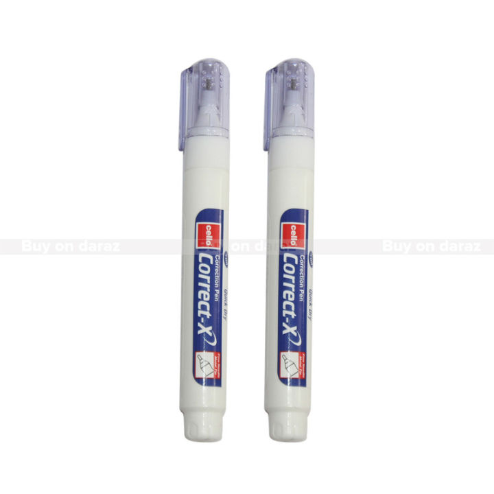 Cello Correction Pen Quick Dry  ( Set Of 2 )