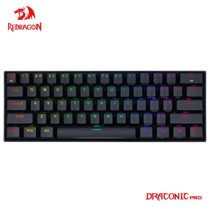 REDRAGON Draconic Pro K530 RGB Support Bluetooth 5.0 wireless 2.4G USB 3 mode Mechanical Gaming Keyboard 61 Keys