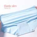 Pack Of 4 Antibacterial Ice Silk Seamless Panty For Women. 