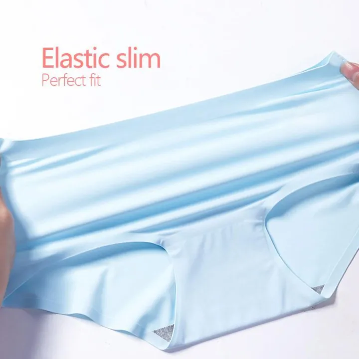Pack%20of%204%20Antibacterial%20Ice%20Silk%20Seamless%20Panty%20for%20Women%20%7C%20Soft%20Stretchable%20Comfort%20Underwear%20-%20Image%206