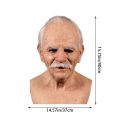 for Adults Non-toxic Realistic Eye Costume Party Face Cover Party Supplies Carnival Party Masquerade Old Man Cosplay Props Halloween Decoration. 