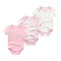 Baby Bodysuit Short Sleeve One-piece Suit Newborn Jumpsuit Infant Vest for Baby Boys and Girls 0- 2 Year, Pack of 3. 