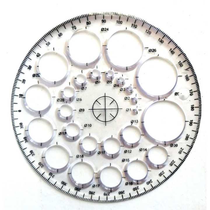 Protractor 360 Degree With Circles