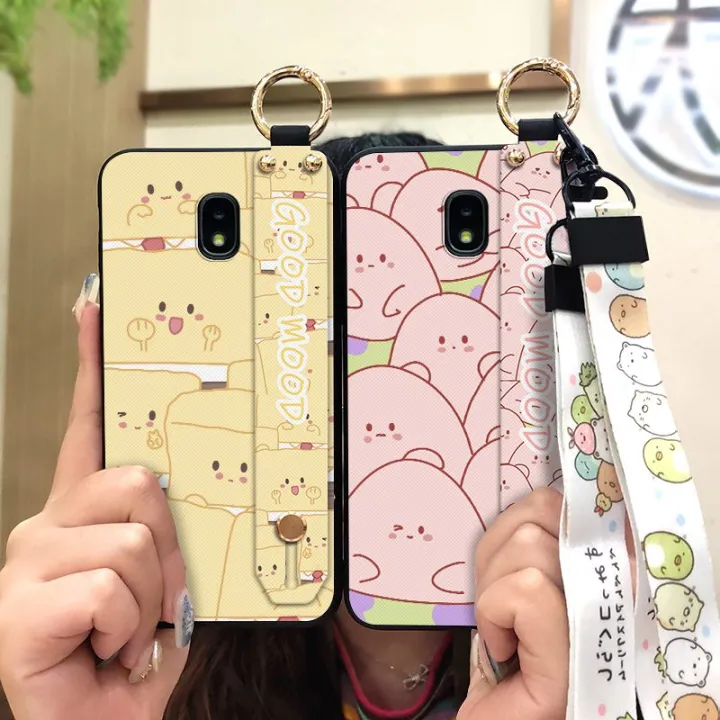 Dirt-resistant%20Soft%20case%20Phone%20Case%20For%20Samsung%20Galaxy%20J7%202018/J6%20US%20Silicone%20Wrist%20Strap%20Fashion%20Design%20Cute%20Wristband%20-%20Image%204