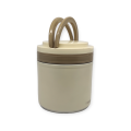304 Stainless Steel Japanese Style Round Shape Vacuum Lunch Food Container, Insulated Food Jar For Office Worker, Adults, Children 1.2L. 