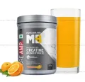 MuscleBlaze Creatine Monohydrate 320g Orange Flavor with CREAMP Micronized Powder for Muscle Building. 