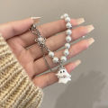 Fashion Trendy Gothic Aesthetic Ghost Style Pearl Chain Bracelet For Women Men Punk Halloween Y2k 2000s EMO Jewelry Accessories CF8. 