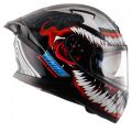 Axor Apex Marvel Venom Black Red Full Face Dual Visor Helmet Free Antifog Free Extra Visor. 