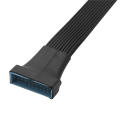Small Mini USB 3.0 19/20 Pin Internal Extension Header Adapter Cable for Motherboard 4.7 Inches (4 Pack). 