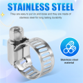 15 Pcs Stainless Steel 8mm to 12mm Hose Pipe Clamps Clips Fastener. 