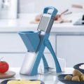 Mannual Vegetable slicer cutter adjustable mandoline slicer dicer with stainless steel blade. 