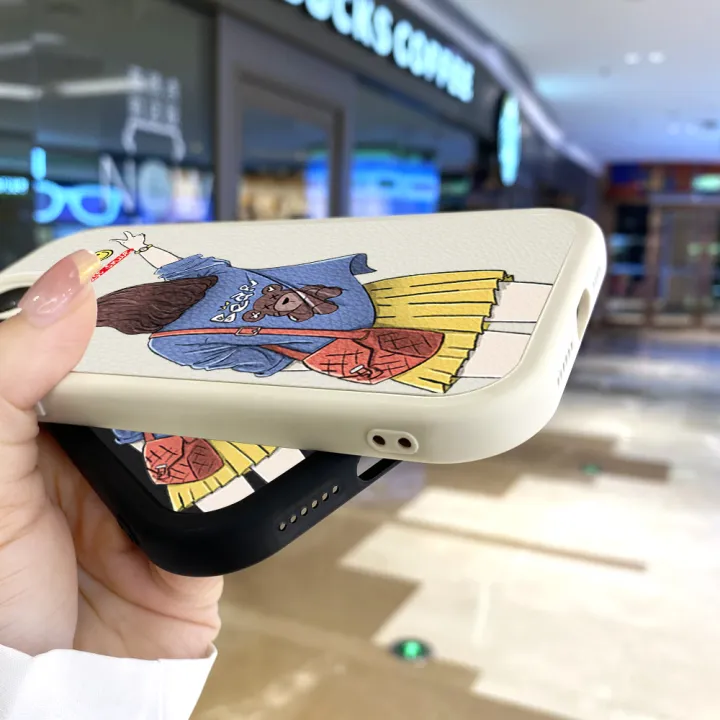 Hontinga%20for%20iPhone%20X%20XS%20Back%20Cover%20PU%20Leather%20Elegant%20Girl%20Print%20Soft%20Silicone%20Edge%20Phone%20Case%20-%20Image%207