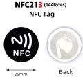 NFC Tag (NTAG213) Adhesive 30mm Label Sticker Writable for All Android NFC-Enabled Phones. 